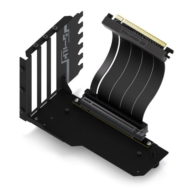 EZDIY-FAB グラフィックボード縦置き GPU垂直マウント PCIe 4.0 x16ライザーケーブル付属 11.5cm 90度直角 - ブラック 7,056円