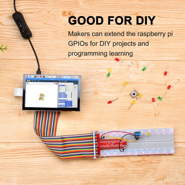 OSOYOO 5インチTFT タッチスクリーン DSIコネクタ LCDディスプレイモニター 800×480解像度 ラズベリーパイ2 3 3 4 B+ raspberry pi 5 用 日本語説明書付き_2