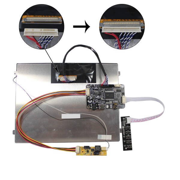 VSDISPLAY HD Audio LCDコントローラー 10.4インチ lvds 30pin 解像度 1024x768 IPS液晶パネル_3
