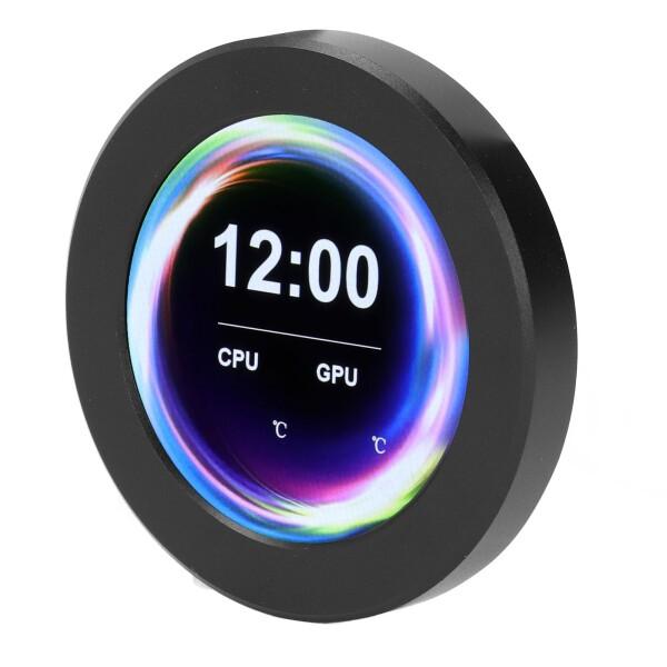 CPU液体クーラーLCDスクリーン CPU温度モニタースクリーン 2.1インチ リアルタイム監視 360度回転 CPU液体クーラー AIOディスプレイスクリーンアップグレードキット コンピューター/PC パー