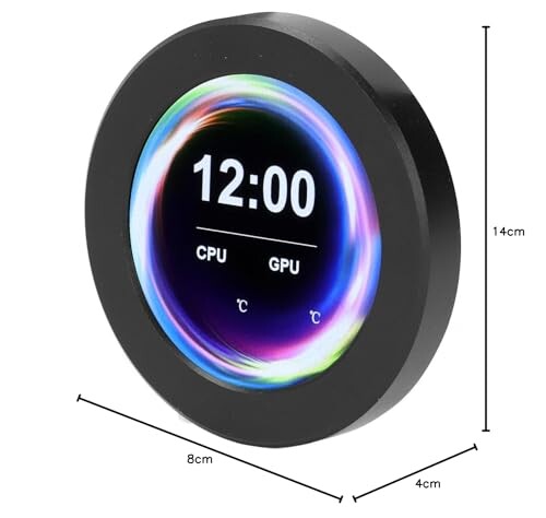 CPU液体クーラーLCDスクリーン CPU温度モニタースクリーン 2.1インチ リアルタイム監視 360度回転 CPU液体クーラー AIOディスプレイスクリーンアップグレードキット コンピューター/PC パー_8