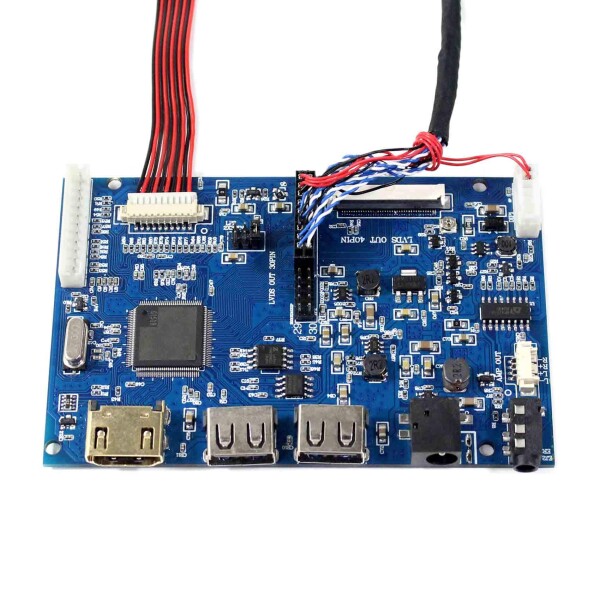VSDISPLAY 9.1インチ 解像度 822x260 液晶 ディスプレイ LQ091B1LW01 HD USB LCD コントローラー 360度画面回転支持_3