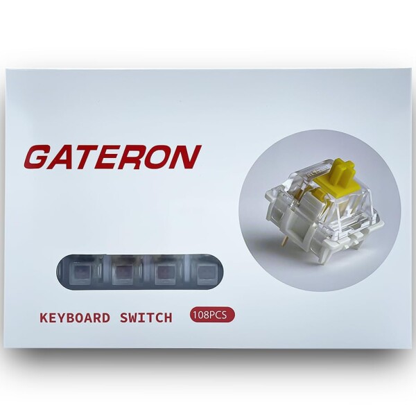 Gateron Pro Switch G PRO Brown 3.0,3ピン プレ潤滑 RGB イエロー レッド ブラウン 互換 MX メカニカルキーボード (108個 ブラウン)_5