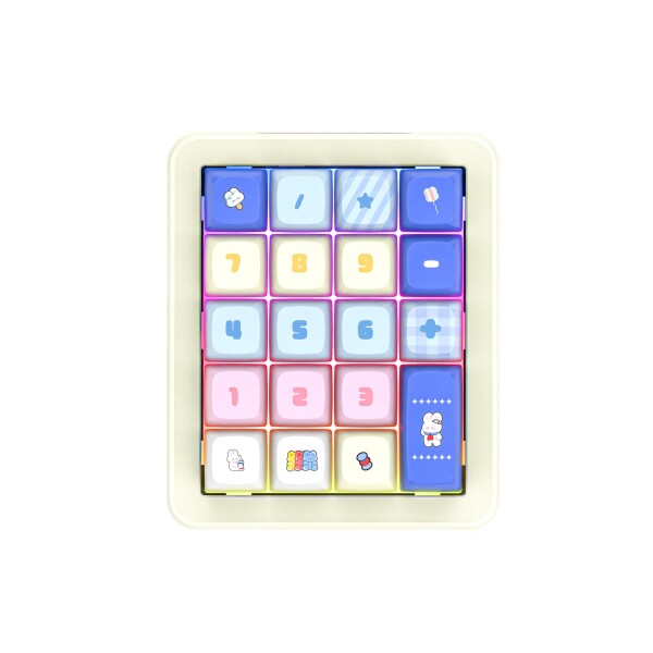 Valour Doer K812 片手ゲーミングキーボード メカニカルキーボード（赤軸） RGB光変幻 全キー熱交換 GASKET構造 アルミボディ 有線Type-C マクロ対応 オフィス/ゲームモード切替 (サンドカーキ)