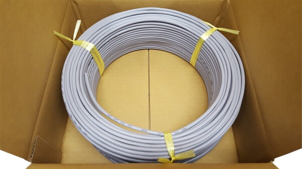 日本製線 高性能ギガビット伝送対応LANケーブル （Cat5e) 100m巻(灰色) 0.5 - 4P NSEDT (GY) (100)