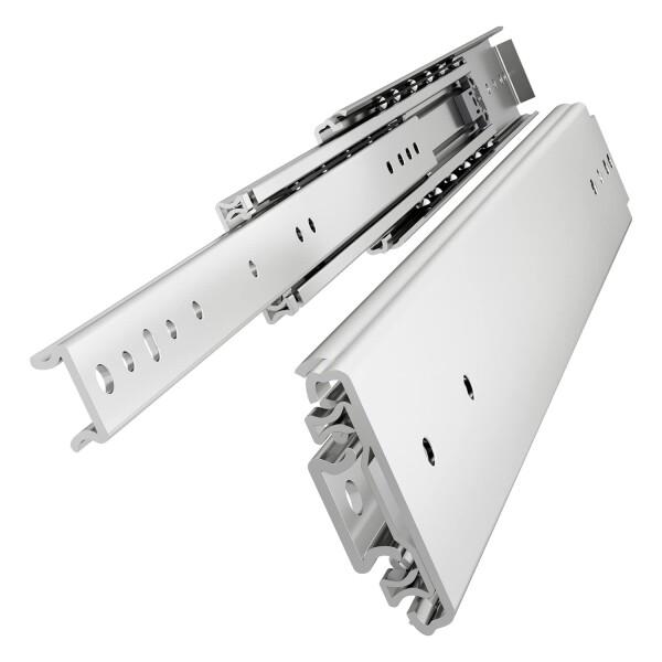 VADANIA 超重量用スライドレール 900mm #A76 幅76mm/180kg耐荷重 3段フルエクステンション 産業用サイドマウントレール 左右1セット