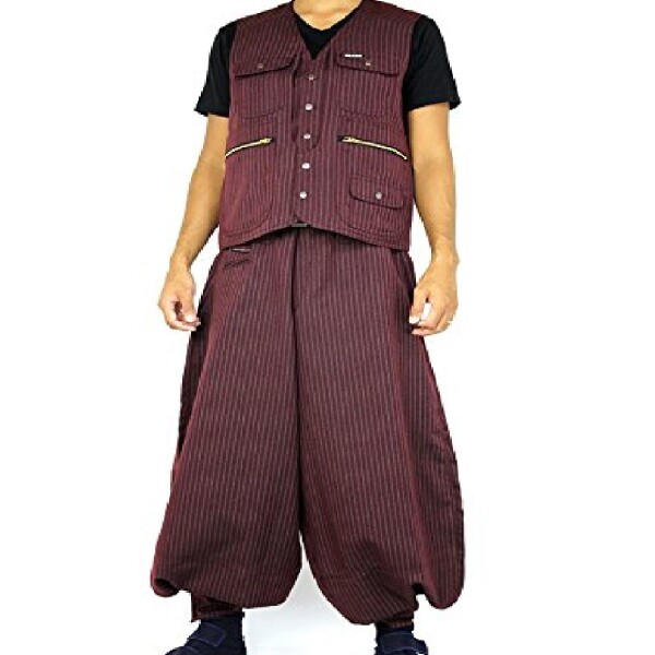 (寅壱) 寅一/ベスト&超超ロング(4309s611418) 上下セット 作業着 作業服 作業ズボン ニッカポッカ 鳶服 LL×W85 14：濃コン