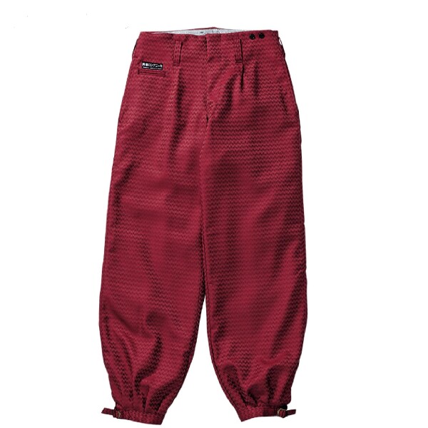 (寅壱) 寅一/7260シリーズ ベスト×ロングニッカ 7260s611414 トップス ニッカポッカ 作業ズボン 鳶服 M×W76cm 97：ディープワイン