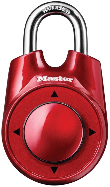 Master Lock（マスターロック）スピードダイヤルスライドロック1500iD (ホワイト) (赤、青、白、黒)