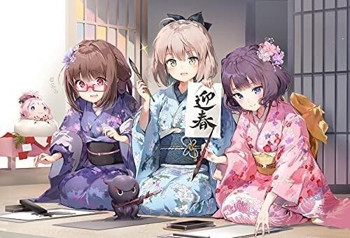 C97 Fate/Grand Order 一筆入魂!カルデア小町、書初め大会!セット B2タペストリー