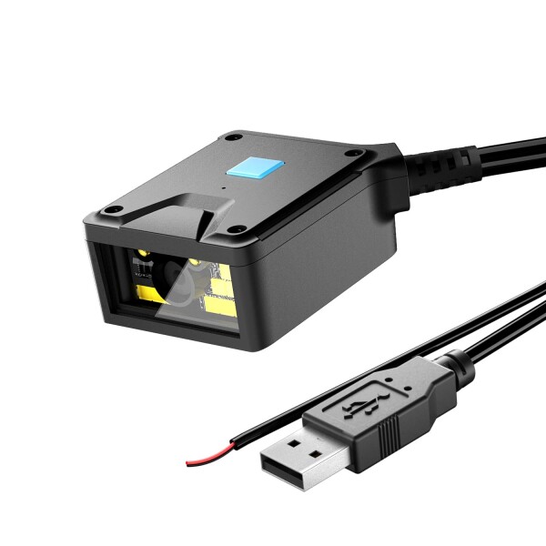 NetumScan 2D組み込み固定バーコードスキャナースキャンエンジン、産業グレード1D 2D QRバーコードリーダー、USBポート、自動誘導スキャン、セルフサービス端末や工場の組立ラインに最適