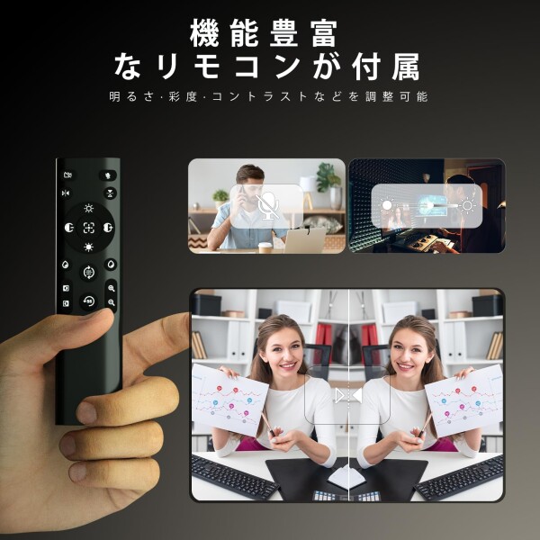 Webカメラ 4k PC用 ウェブカメラ モニター用 リモコン付き Ultra HD 1/2.55'' センサー オートフォーカス 10X デジタルズーム & プライバシー保護 ビデオ通話/Zoom対応 (ブラック)_3