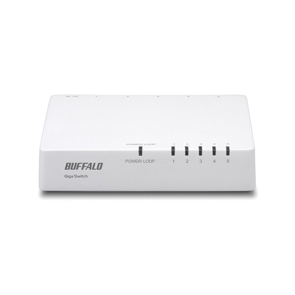 Giga対応 プラスチック筐体 AC電源 5ポート BUFFALO バッファロー