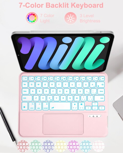 MePadKey US英語配列キーボードケース iPad Mini 7 A17 Pro 第7世代