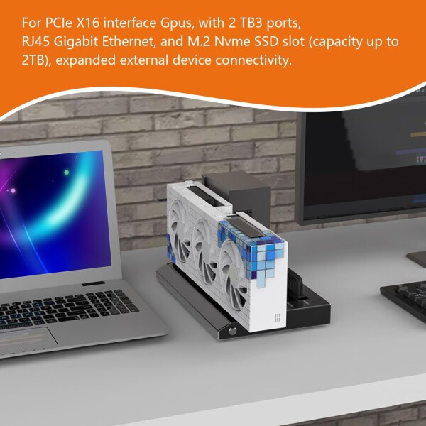 Thunderbolt 3用外部GPUドックステーション、M.2 Nvme SSD拡張をサポート、 PCIe4.0 X4と互換性、ATX SFX電源をサポート_2
