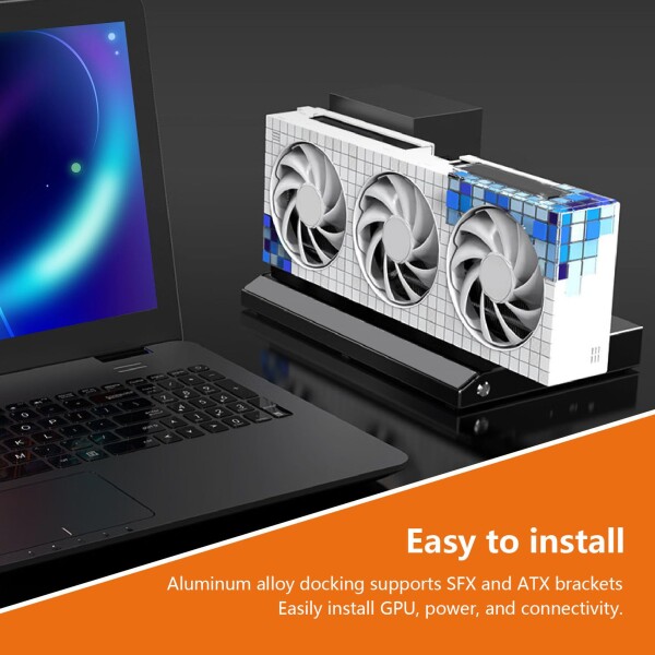 Thunderbolt 3用外部GPUドックステーション、M.2 Nvme SSD拡張をサポート、 PCIe4.0 X4と互換性、ATX SFX電源をサポート_6