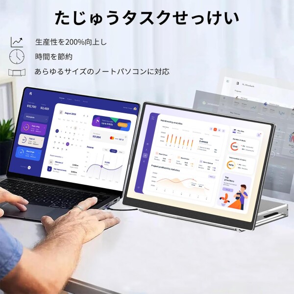Laptomo デュアルモニター 15.6インチ モバイルディスプレイ IPS FHD