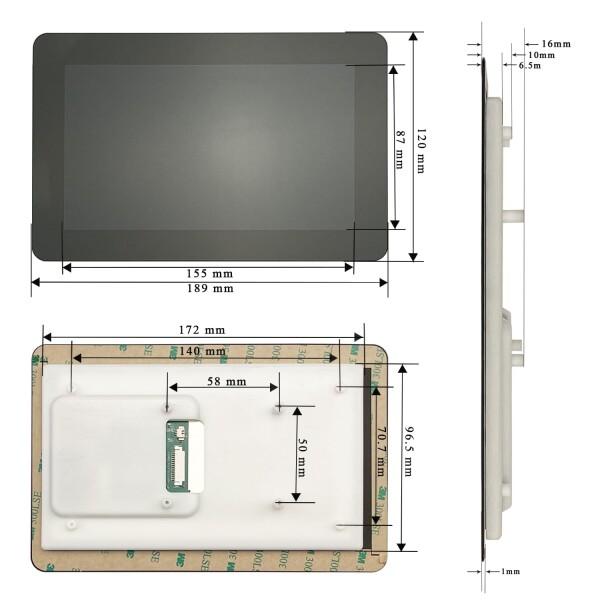 OSOYOO Raspberry Pi用 7インチ DSI IPS タッチスクリーン 720x1280 HD | Pi 5/4B/3A+対応 | DSI &amp; GPIO給電 | 6H強化ガラス | 指紋防止 | ラズパイ プロジェクトに最適_8