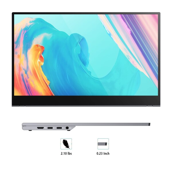 Visual Beat 15.6インチ 4K モバイルモニター タッチ搭載 UHD IPS HDR 100% sRGB USB-C・HDMI ポータブルモニター デュアルスピーカー アルミ合金製 ノートPC・スマートフォン・ゲーム機用_6