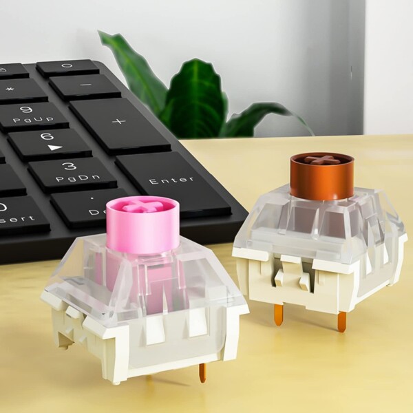 Kailh Box サイレントピンクスイッチ RGB SMD リニアスイッチ 防塵 メカニカルキーボード MXスイッチ用 (Kailh Silent Brown 72個)_2