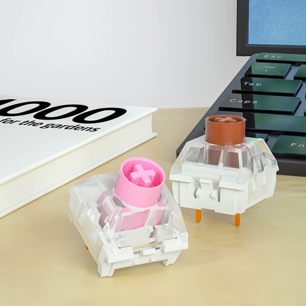 Kailh Box サイレントピンクスイッチ RGB SMD リニアスイッチ 防塵 メカニカルキーボード MXスイッチ用 (Kailh Silent Brown 72個)_4