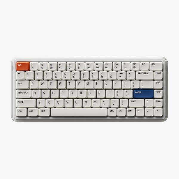 MelGeek O2 75% ワイヤレスメカニカルキーボード、クリーミーな