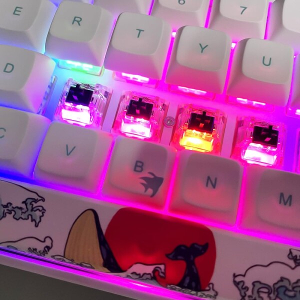 Gateron G Yellow Pro 3.0 5ピンスイッチ予備潤滑RGB黄-赤-茶色MXメカニカルキーボード（72件Pro 3.0黒）_3