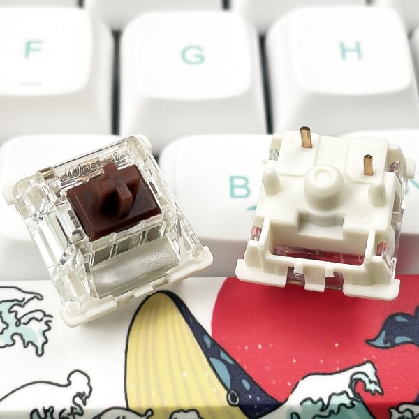 Gateron G Yellow Pro 3.0 5ピンスイッチ予備潤滑RGBイエロー-レッド-お茶MXメカニカルキーボード（72 Pro 3.0お茶）_4