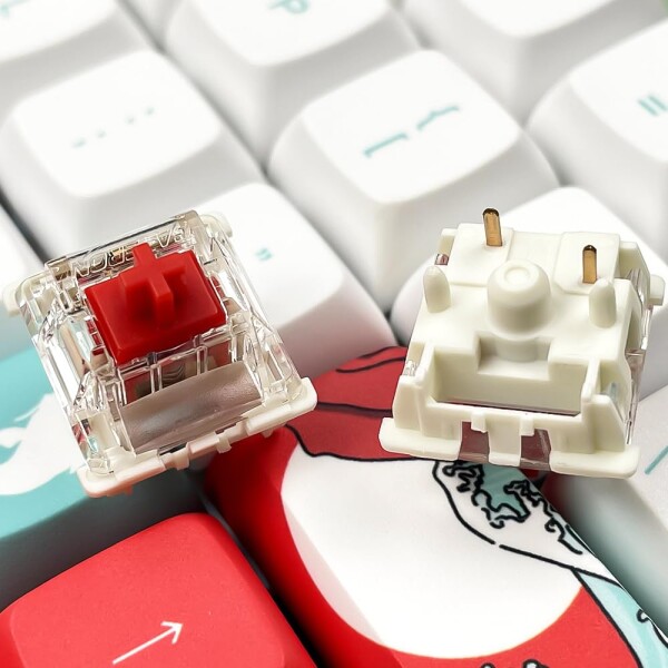 Gateron G Yellow Pro 3.0 5ピンスイッチ予備潤滑RGB黄-赤-茶色MXメカニカルキーボード（72件Pro 3.0赤）_4