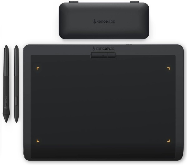 XENCELABS ペンタブレット Medium スタンダード 12インチ 板タブ 2種類のサイズのペン付き 描画面のアスペクト比16:9 8192筆圧レベル ±60°傾きの検知 薄型8mm 描画用板タブレット お絵描きペン
