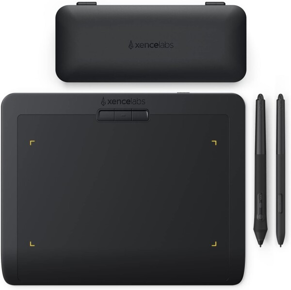 XENCELABS ペンタブレット Small スタンダード 8インチポータブル式 ワイヤレスサポート 板タブレット デジタルアートパッド 2種類のサイズのペン 超薄型8mm 8192筆圧レベル 描画面のアスペク