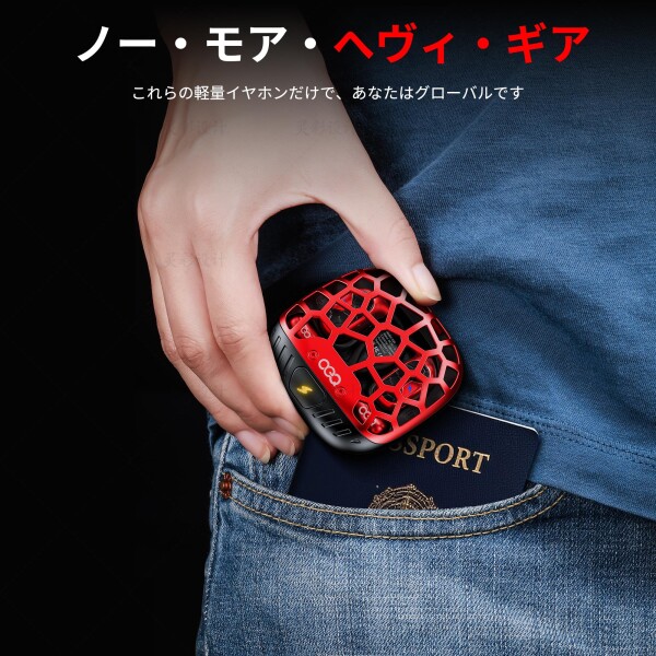 CLOSECOND AI翻訳プロ イヤホン,対面する双方向リアルタイム音声翻訳機 多言語対応 ノイズキャンセリング搭載 軽量コンパクトで旅行・ビジネスに最適 Bluetooth&防水機能,アップ_4