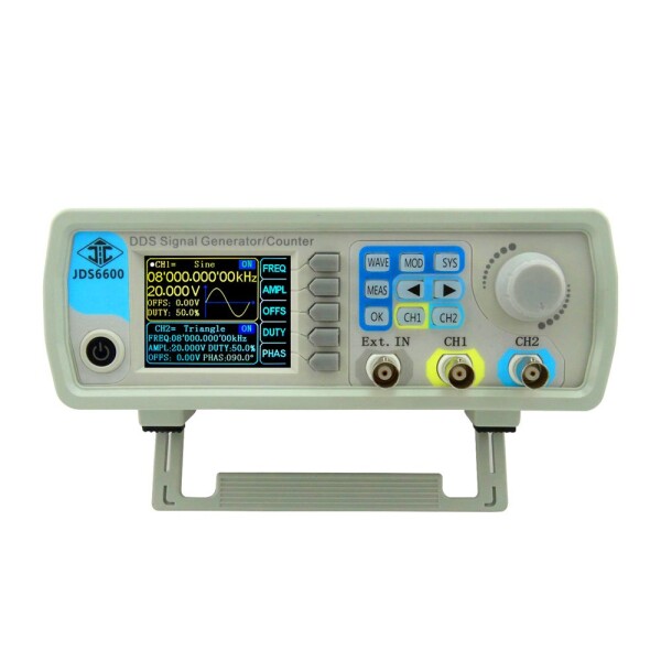 zmart 15MHz DDS ファンクションジェネレータ デジタル 制御 デュアルチャンネル 信号発生器 周波数計 正弦波形 JDS6600 任意波形 2チャンネル カウンター 15mhz DDS Function Generator Digital Control Dual