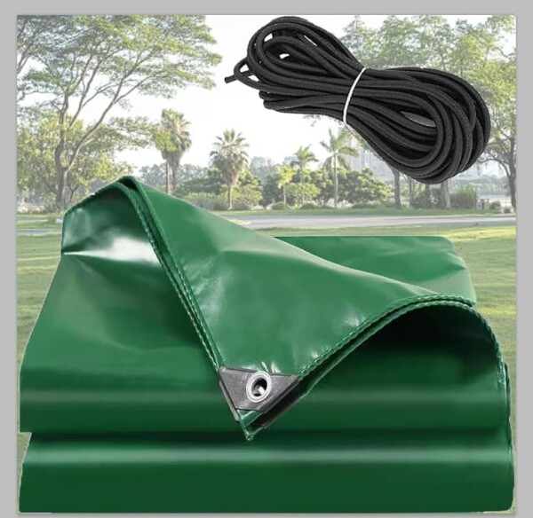 Mini Tang 軽トラ 荷台シート 1.9x2.1m 防水 厚手トラックシート 荷台カバー 幌セット ゴムロープ付き 四角加固
