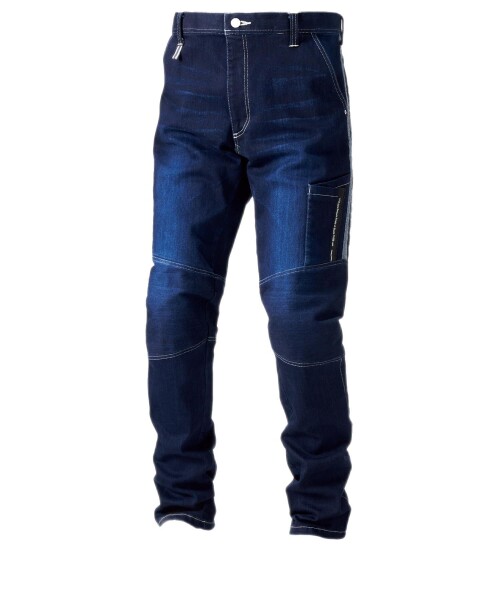 (寅壱) 作業服 作業着 8990-219 デニムカーゴパンツ S(72)-5L(106) 作業ズボン 年間(５Ｌ 04.コン)