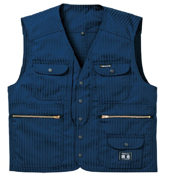 (寅壱) 寅一/7160シリーズ 上下セットベスト×超超ロング (7160s611418) 作業着 作業服 ニッカポッカ 寅一 鳶服 LL×W85 14：濃コン