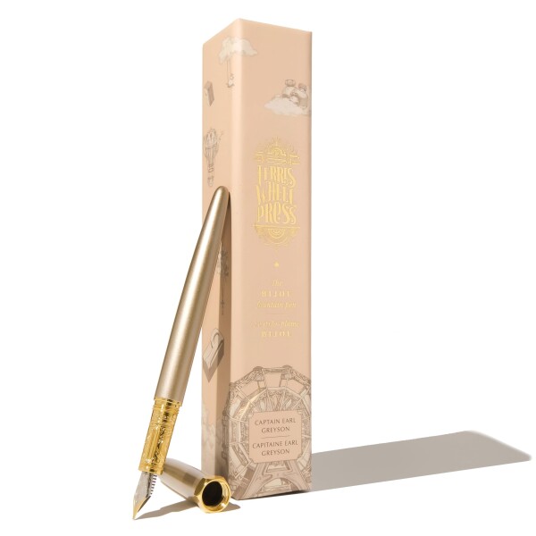 Ferris Wheel Press, Bijou Fountain Pen, Captain Earl Greyson, Double Gold Plated, Sapphire Lacquer Finish, Two-Tone Steel Nib, Medium 23,196円