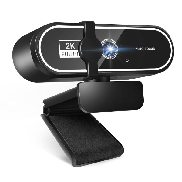 Webカメラ ウェブカメラ HD 2K 400万画素 広角レンズ マイク付き 自動
