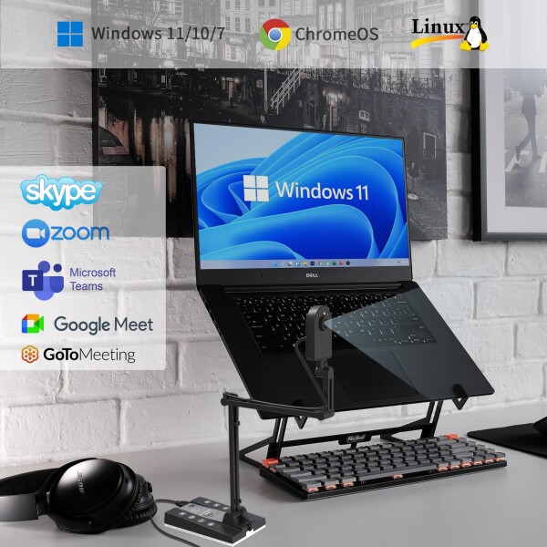 ActionRing 書画カメラ 4K 1500万画素 webカメラ プロジェクターに直接投影 ズーム機能 オートフォーカス 折りたたみ式 ポータブル 実物投影機 Win/Mac/ChromeBook用 プラグプレイ オンライン授業/_8