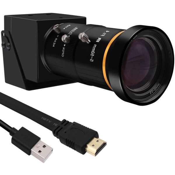 HDMI USBカメラ Rabbitroom 4K UHD 30FPS Webcam 10倍光学ズーム 5-50mmマニュアルフォーカスズーム H.265 USB HDMI同時出力 2倍デジタルズーム ウェブカメラ パソコン PC ストリーミング ウェブカム ビデ