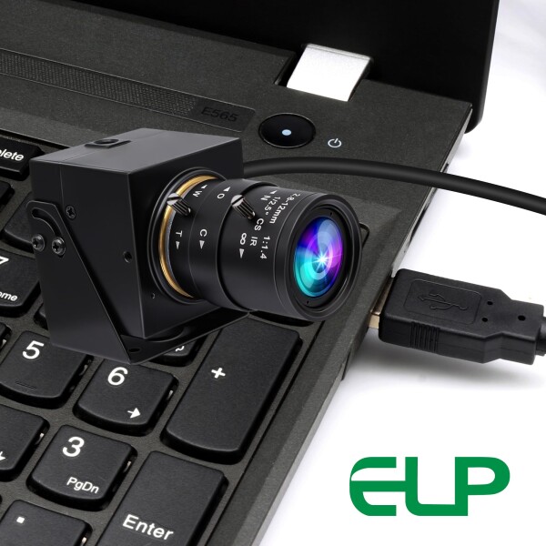 ELP グローバルシャッター USBカメラ 手動ズームウェブカメラ 5mp 50fps 高速 5-50mm 可変焦点 CSマウント WEBカメラ 1440P 60fps ライトバーン 望遠Webかめら UVC USB2.0 接写 バリフォーカル超望遠pcカ_5