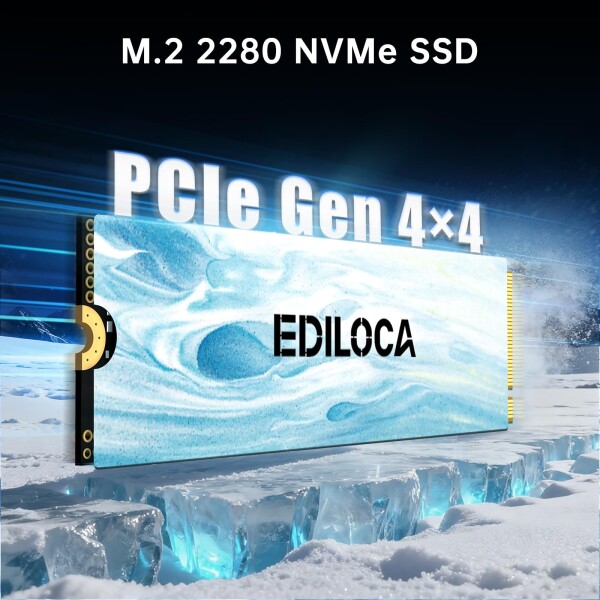Ediloca SSD 2TB PCIe Gen 4.0 ×4 NVMe M.2 2280 最大7100MB/秒 3D NAND 内蔵SSD 高耐久 PS5動作確認済み_1