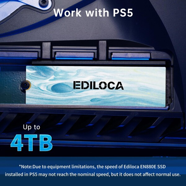 Ediloca SSD 2TB PCIe Gen 4.0 ×4 NVMe M.2 2280 最大7100MB/秒 3D NAND 内蔵SSD 高耐久 PS5動作確認済み_5