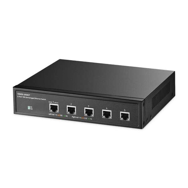 5ポート10ギガビット非管理型スイッチ、5x10G RJ45イーサネット、1G 