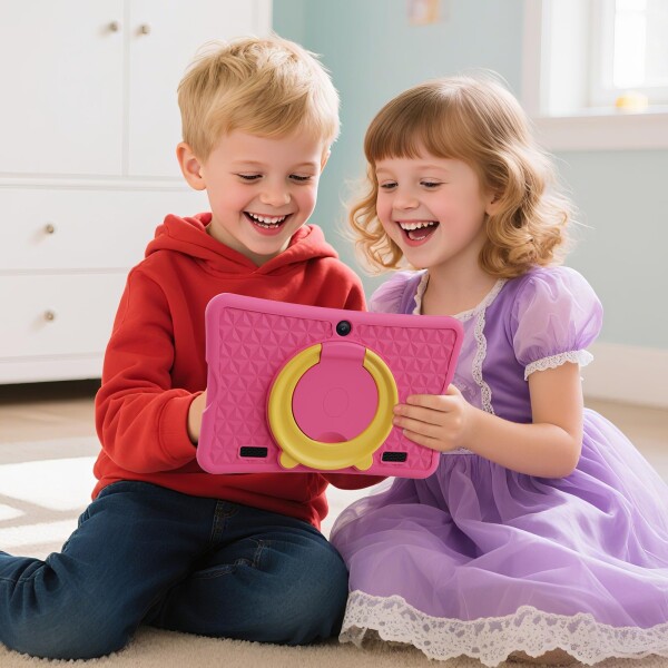 HCNCP 10.1インチHDスクリーンキッズタブレット、Android 15 キッズスペース&YouTube Kids 対応&iKids対応、4コアプロセッサ、6GB+32GB、事前インストールされた教育アプリ、子供用 知育アプリ使い_4