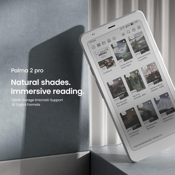 BOOX Palma2 Pro Mobile ePaper eBook Reader 8G 128G 150PPI in Color Mode (White)_3