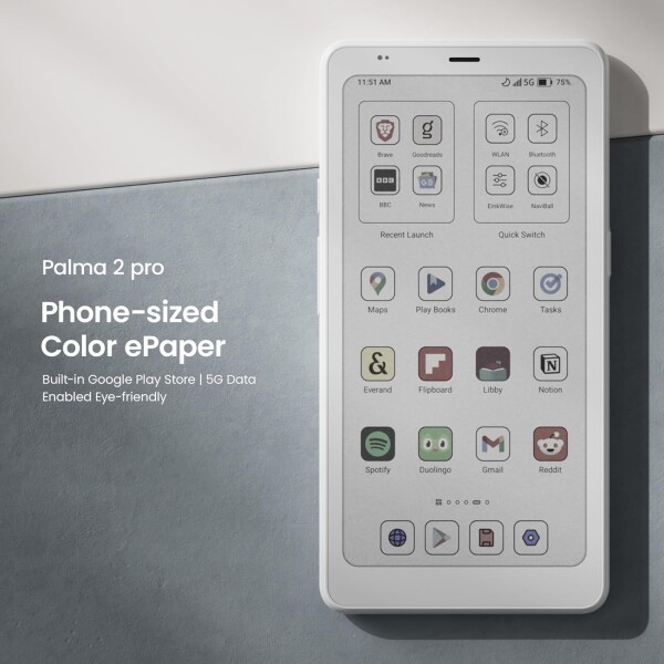 BOOX Palma2 Pro Mobile ePaper eBook Reader 8G 128G 150PPI in Color Mode (White)_4