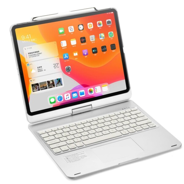 360度回転 2024 iPad Pro 13インチ (M5,M4)用の/iPad Air 13インチ (M3,M2)用の キーボードケース タッチパッド バックライト付き iPad Pro 12.9インチ 第6/5/4/3世代用の キーボード カバー 一体型 折りた_6