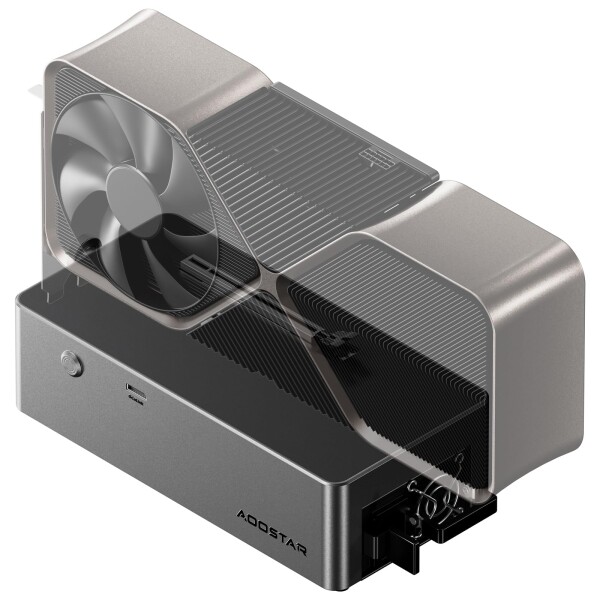AOOSTAR AG01 eGPUドックドッキングステーション OCulinkポート 800W電源内蔵 外付けGPU グラフィックボード ドックケース エンクロージャ 最新型 合金製_6