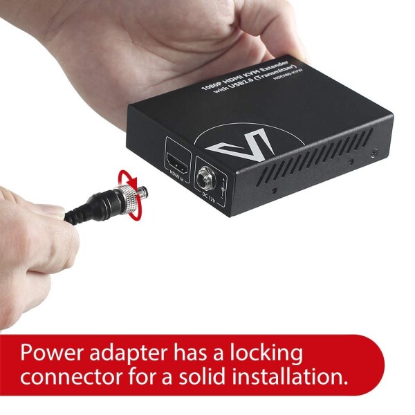 AV Access HDMI KVM USB エクステンダー オーバー Cat5e/6/6a/7 260ft/80m、2 USB 2.0 ポート、プラグ アンド プレイ、ドライバー不要、すべてのオペレーティング システム、キーボード、マウスをサポ_5